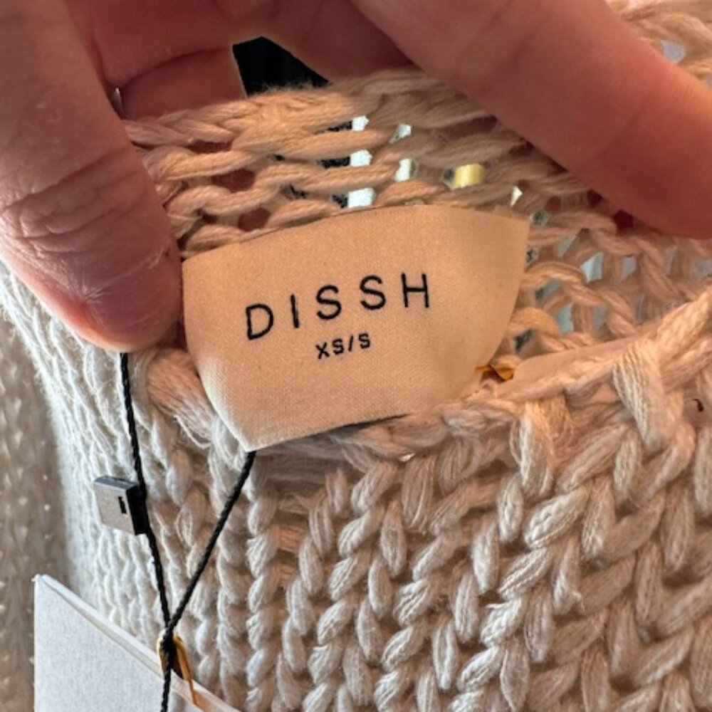 NEW WITH TAGS – DISSH HEIDI CREAM MARLE SCOOP KNIT TANK, XS/S - Picture 7 of 9